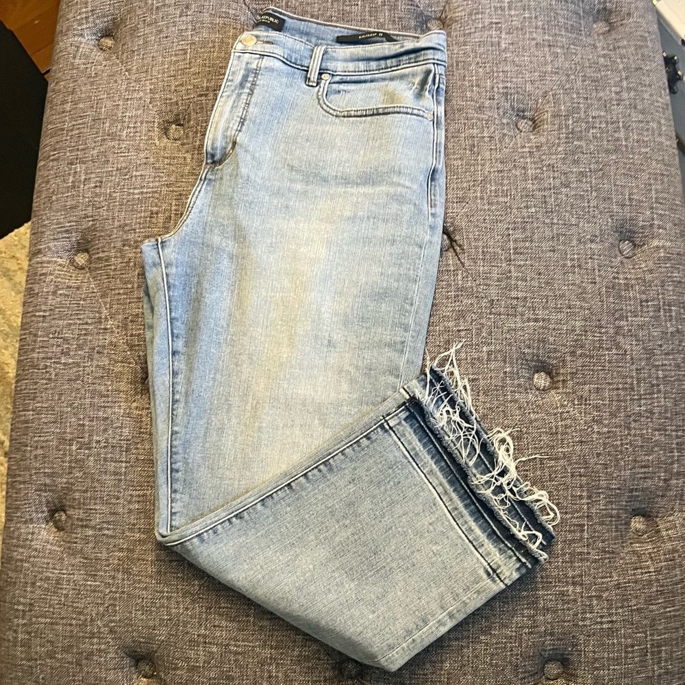 NWOT Banana Republic Premium Cropped Denim, Girlfriend fit, sz 32